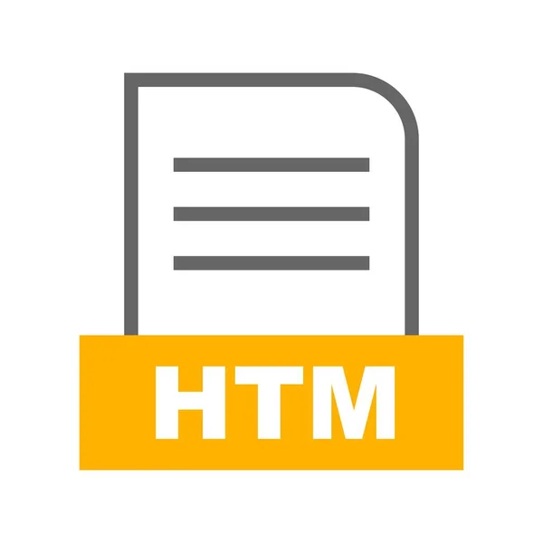 Значок Векторного Файла Htm — стоковый вектор
