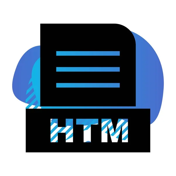 Значок Векторного Файла Htm — стоковый вектор