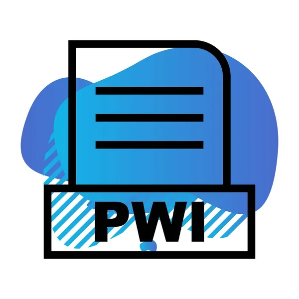 Εικονίδιο Αρχείου Vector Pwi — Διανυσματικό Αρχείο
