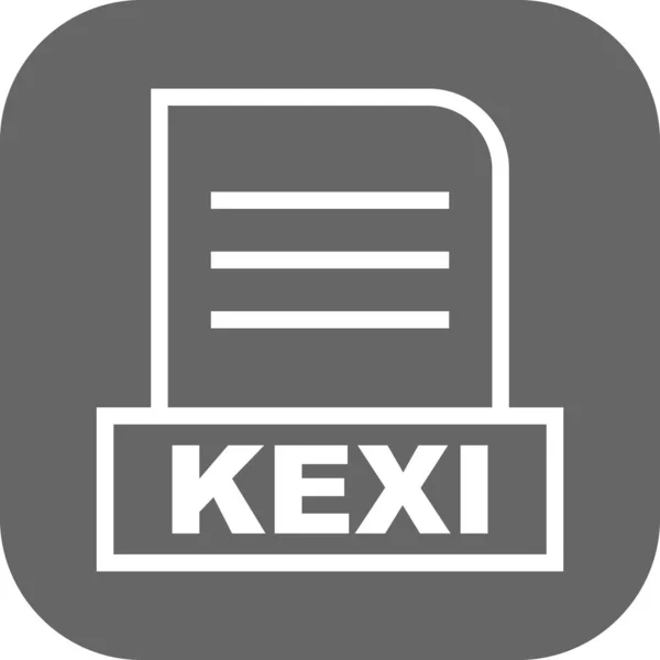 ベクトルKexiファイルのアイコン — ストックベクタ