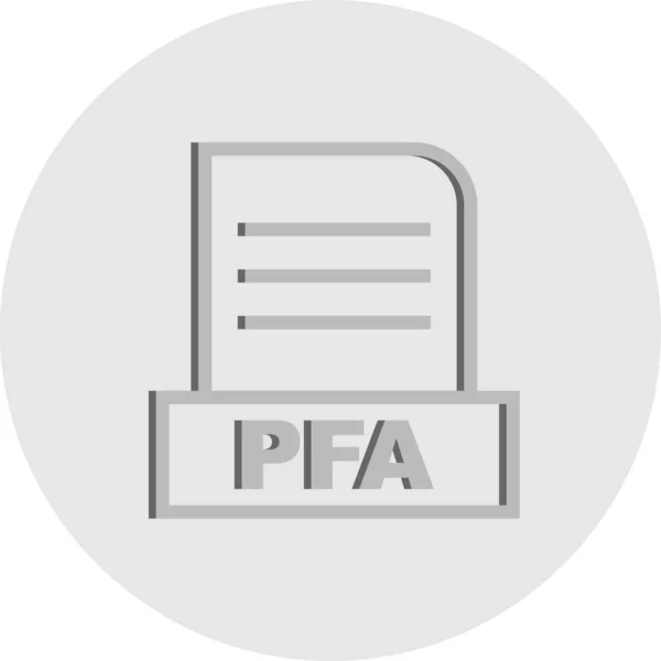 Ikona Pliku Vector Pfa — Wektor stockowy