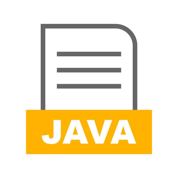 Vector Java File Icon — Stock Vector