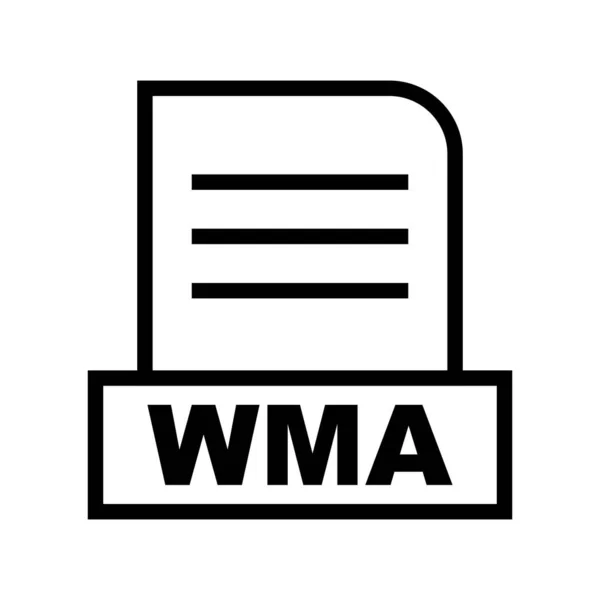 Wma 아이콘 — 스톡 벡터