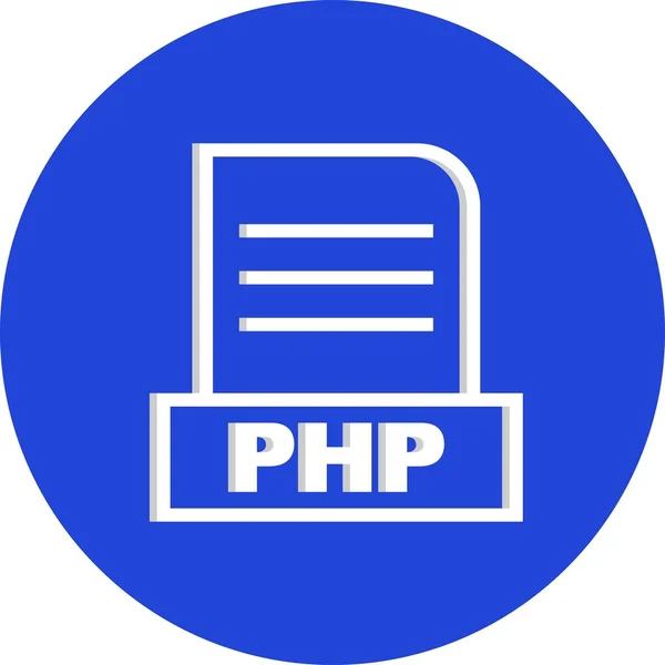 Ícone Arquivo Php Vetorial —  Vetores de Stock