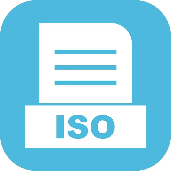 Vector Icono Archivo Iso — Archivo Imágenes Vectoriales