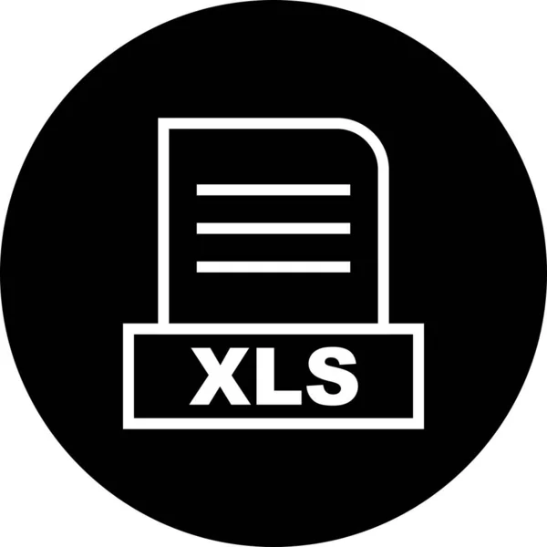 Icona Del File Vector Xls — Vettoriale Stock