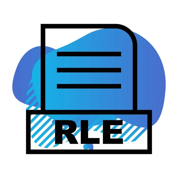 Rle 아이콘 — 스톡 벡터