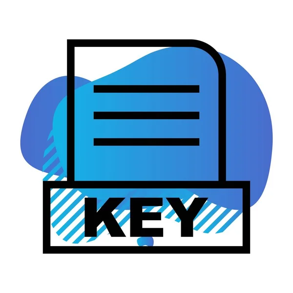 Εικονίδιο Αρχείου Vector Key — Διανυσματικό Αρχείο