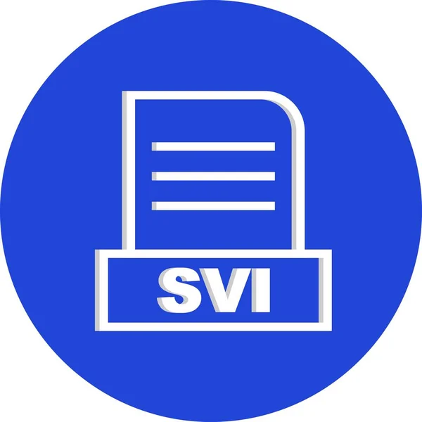 Ícone Arquivo Vector Svi — Vetor de Stock