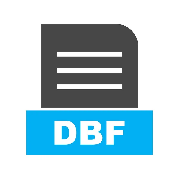 ベクターDbfファイルのアイコン — ストックベクタ