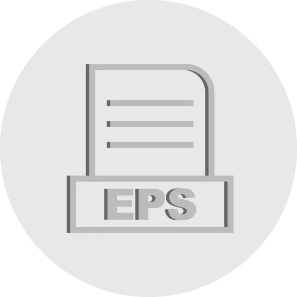 Vektor Eps Dateisymbol — Stockvektor