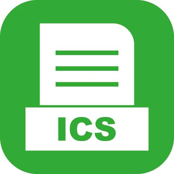 Vector Ics Bestand Pictogram — Stockvector