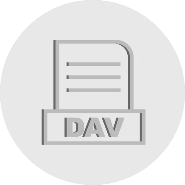 矢量Dav文件图标 — 图库矢量图片