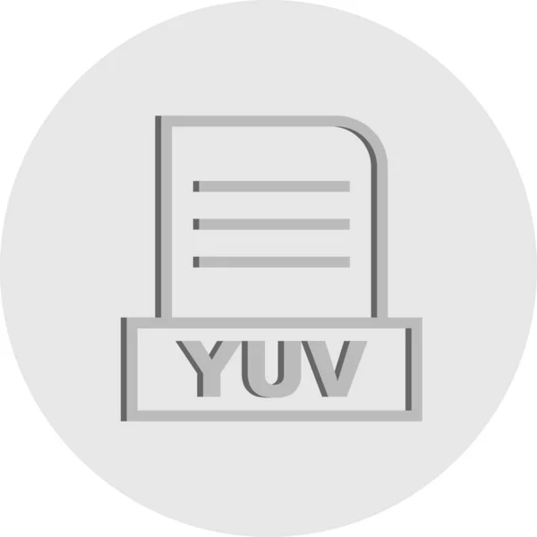Значок Векторного Файла Yuv — стоковый вектор