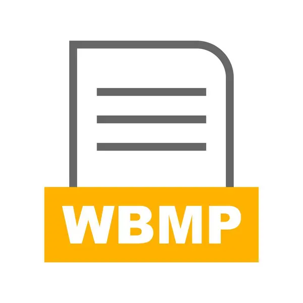 Ikona Vektorového Souboru Wbmp — Stockový vektor