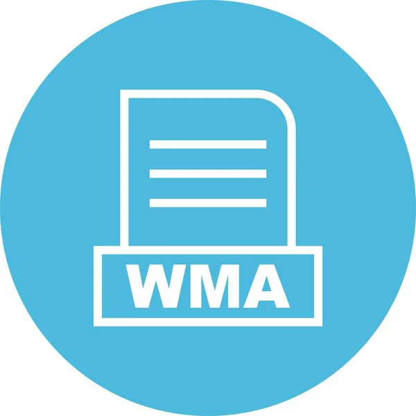 Wma 아이콘 — 스톡 벡터