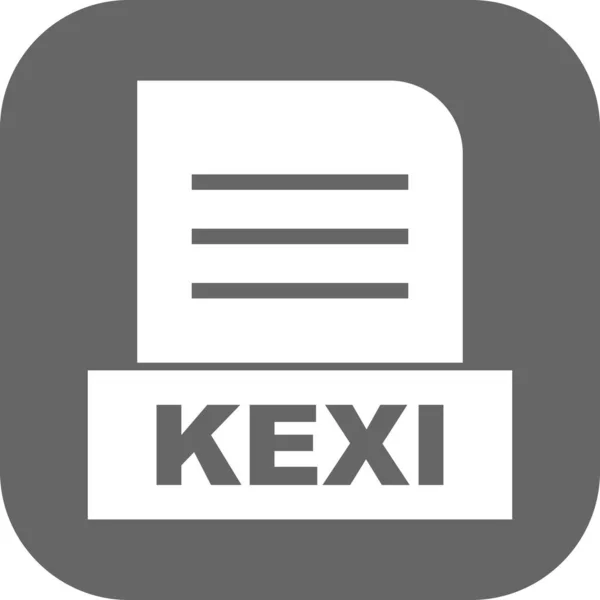 ベクトルKexiファイルのアイコン — ストックベクタ