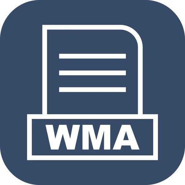 Wma 아이콘 — 스톡 벡터