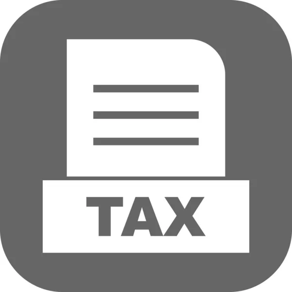 Иконка Векторного Файла Tax — стоковый вектор