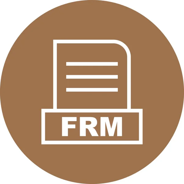 Vector Frm File Icon — Stock Vector