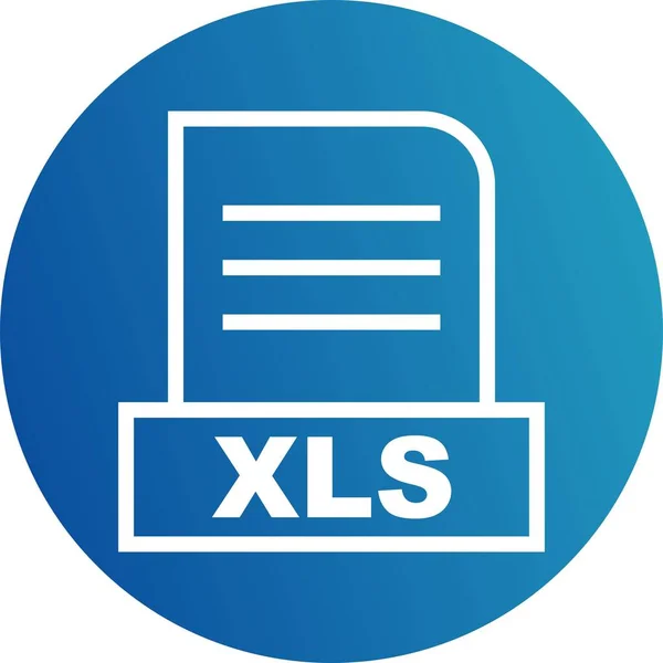 Vector Icono Archivo Xls — Vector de stock