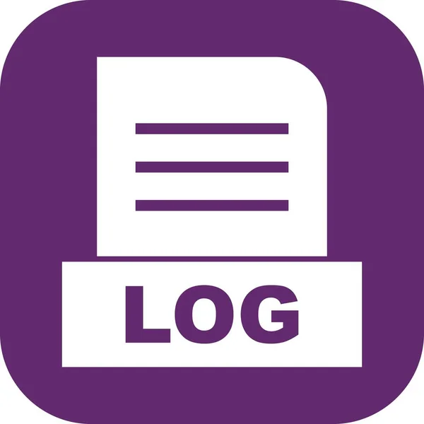 Ikona Souboru Vector Log — Stockový vektor