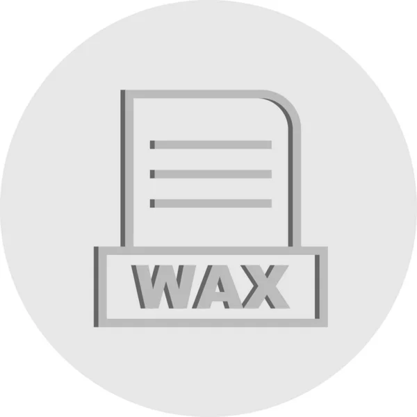 Ikona Souboru Vector Wax — Stockový vektor