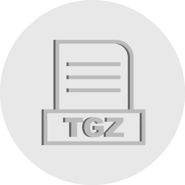 Vector Icono Archivo Tgz — Vector de stock