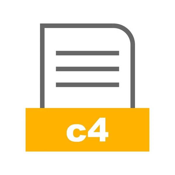 C4 file icon Vector Art Stock Images Depositphotos