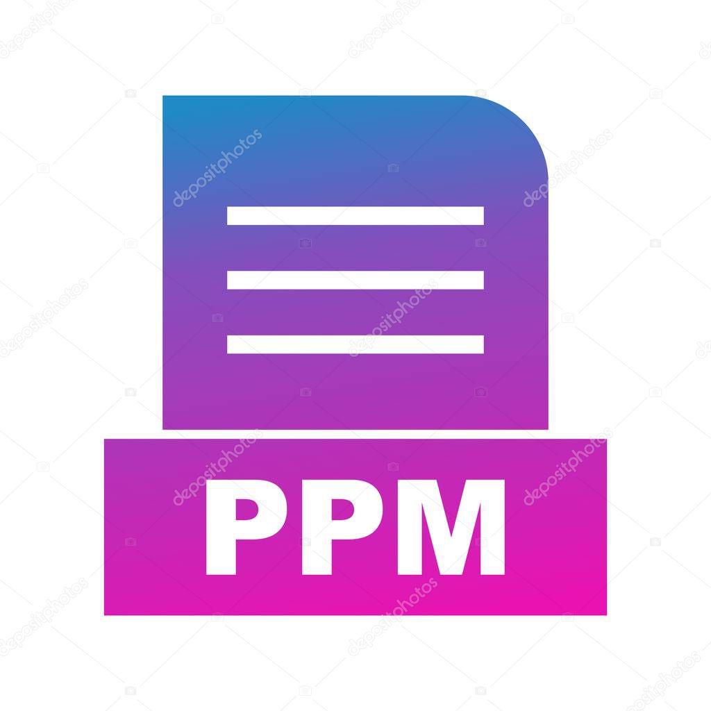 Vector PPM file icon 