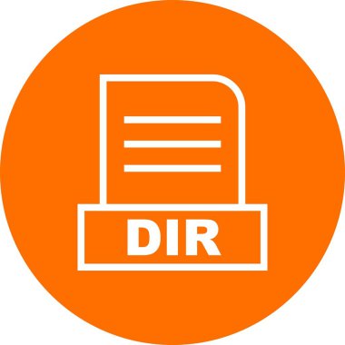Vektör DIR dosya simgesi