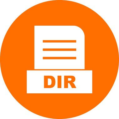 Vektör DIR dosya simgesi