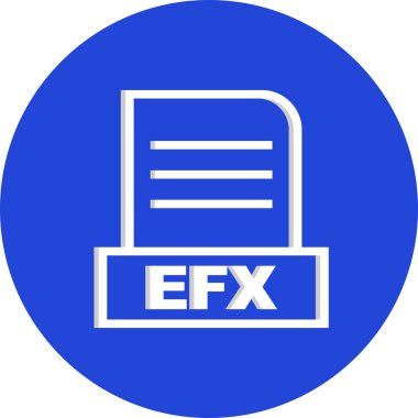 Vektör EFX dosya simgesi