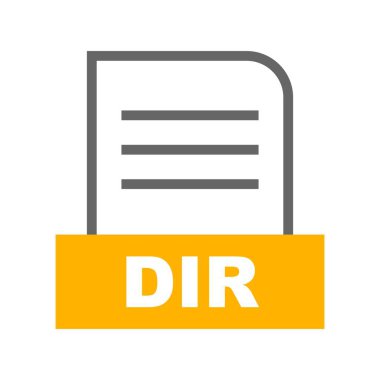 Vektör DIR dosya simgesi