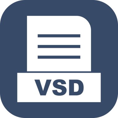 Vektör VSD dosya simgesi