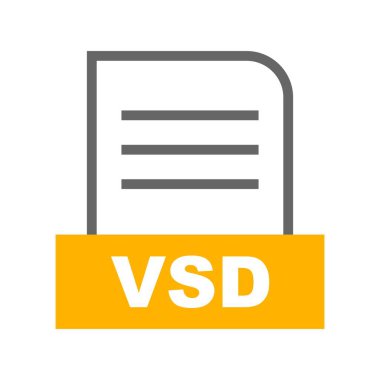 Vektör VSD dosya simgesi