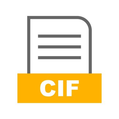 Vektör CIF dosya simgesi