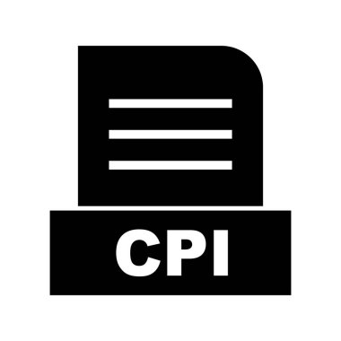 Vektör CPI dosya simgesi
