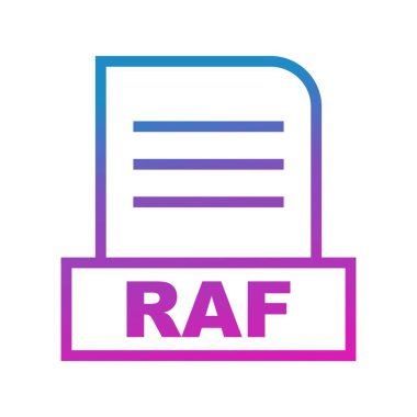  Vektör RAF dosya simgesi