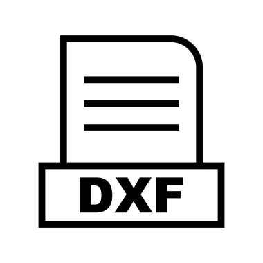 Vektör DXF dosya simgesi