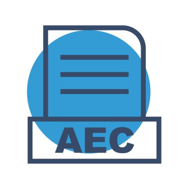 Vektör AEC dosya simgesi