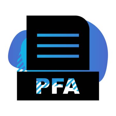 Vektör PFA dosya simgesi