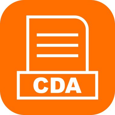 Vektör CDA dosya simgesi