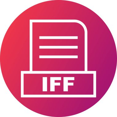 Vektör IFF dosya simgesi 