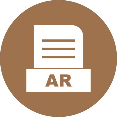 Vektör AR dosya simgesi