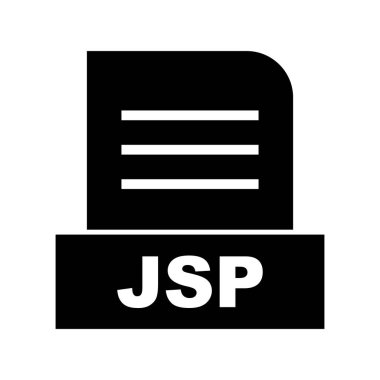 Vektör JSP dosya simgesi 