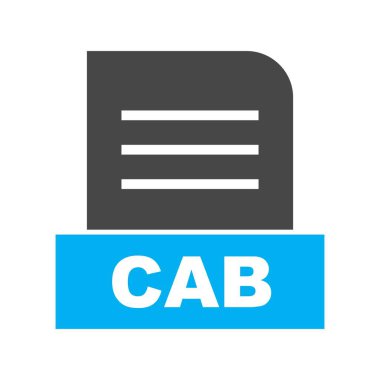 Vektör CAB dosya simgesi