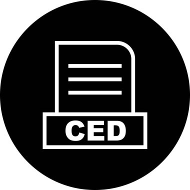  Vektör CED dosya simgesi