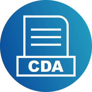 Vektör CDA dosya simgesi