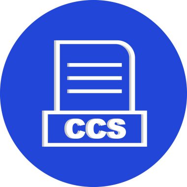 Vektör CCS dosya simgesi 